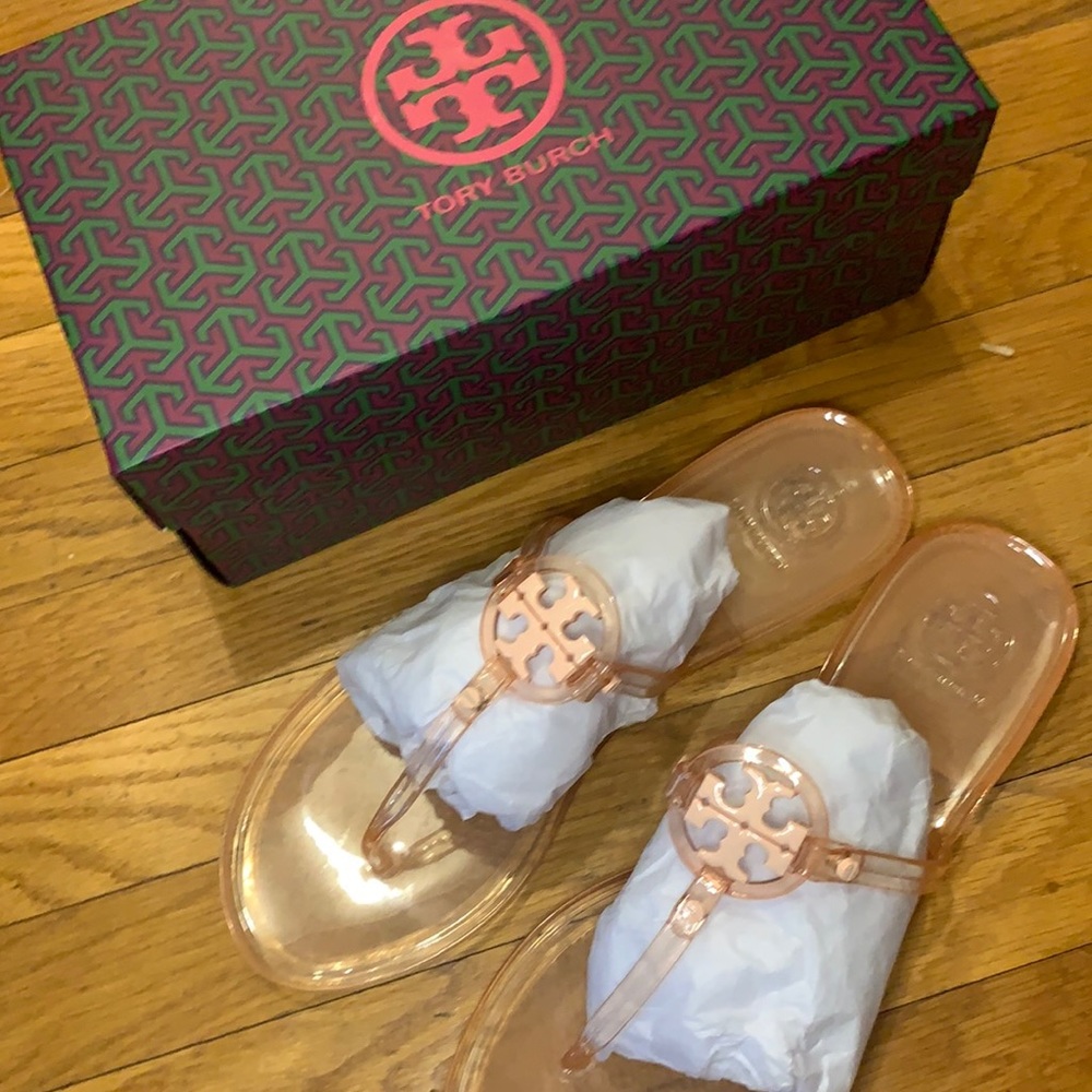 Tory Burch Mini Miller FlAt Thong (Peach)